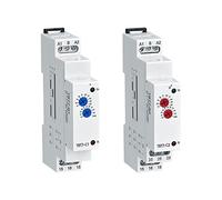 Relé de tiempo electrónico retardo apagado 220 relé voltaje 220v 10 grupos rango ajuste 0,1 s-10 días Uds(Red Knob,TBT7-C1-ACDC12-240V)