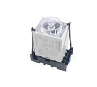 Relé de tiempo JSZ3A AC 220V retardo DC 24V encendido interruptor controlador de apagado ajustable(G type base with hook,220V)
