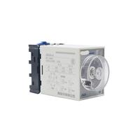 Relé de tiempo JSZ3A AC 220V retardo DC 24V encendido interruptor controlador de apagado ajustable(Type A with base,220V)