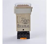 Relé de tiempo retardo DH48S-2Z 2Z con enchufe AC110V AC220V DC24V DC12V 8 pines temporizador 1 Uds(AC110V)