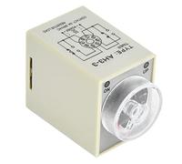 Relé de Tiempo, Temporizador de Retardo AH3-3 Relé de Tiempo Electrónico Temporizador de Retardo de Liberación de 8 Pines Montaje en Riel DIN de 35 Mm Rango de Retardo 60S para