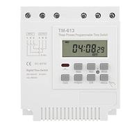 Relé de Tiempo, TM-163 Interruptor Temporizador de Potencia de Control programable semanal Digital Inteligente de Tres Fases 380V