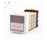 Relé de tiempo visualización digital DH48S DH48S-2Z Temporizador retardo eléctrico 0.01S-99H99M 8PIN con base(AC220V)