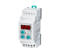 Relé de vigilancia, 220 V, sobretensión, carril DIN | Pantalla LED en tiempo real, sobre/bajo voltaje ajustable, reinicio automático, construcción robusta