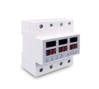 Relé de voltaje trifásico carril DIN, voltímetro 3P+N, amperímetro, relé monitoreo sobretensión y subtensión, protector que regula la corriente(100A With N 3X220V)