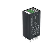 Relé digital H3Y-4 de 14 pines y 220 V, pantalla LED, 3 modos de retardo, carcasa de PC ignífuga para sistemas de automatización de paneles de control industriales