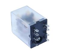 Relé electromagnético 10 unids/lote bobina DPDT relé de potencia electromagnética 8 pines