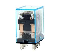 Relé electromagnético general micro de CC/CA con LED, 12 V, 24 V, 36 V, 48 V, 110 V, 220 V, 380 V, MY2N-J, 10 unidades(AC - 10pcs,36V)