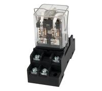 Relé Electromagnético JQX-30F 30A Con Base De Enchufe DPDT Relé De Alta Potencia JQX-30F-2Z CA 220V 110V CC 24V 12V piezas de repuesto(24VDC)