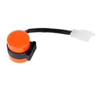 Relé Electrónico de 3 Pines 12v Zumbador para Señalización | Carcasa Redonda de Plástico Naranja, Compatible LED, para Motos, Atv y Buggies en Uso Diario