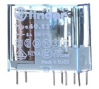 Finder Relé mini Serie 40 – automático reticulado 5 mm 2 conmutados 8 A 12 V DC transparente