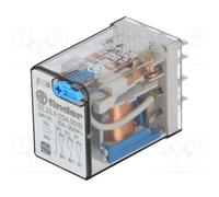 Rele finder 24vdc 3ctos pulsador de prueba 10amp/250vac 55339024.0010