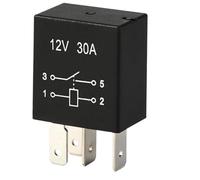 Relé for coche de 5 pies, 30 A, 12 V, 24, pines, 4, for aire acondicionado, bomba aceite, camión, relé automotriz, cambio foco(12V 4P)