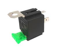 Relé Fusible 30A 12V/24V Universal 4Patillas - Relé Automotriz Impermeable Con Soporte & Probador Para Camiones, Autocaravana, Moto, Bocina & Compresor