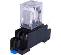 Relé HH52P MY2NJ Bobina de relé General DPDT Micro Mini Interruptor electromagnético con base enchufe AC 110V 220V DC12V 24V(AC220V)