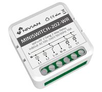 Relé inteligente de 2 lineas nivian nvs-miniswitch-202-wr