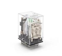 Relé intermedio HH53P MY3NJ relé enchufable DC AC12v 24v AC110v 220v 5a contacto plateado PYF11A 11 pines enchufe de relé 1 Uds(AC 12V)