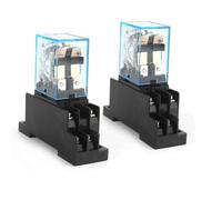 Relé intermedio HH62P LY2NJ 10A Micro pequeño relé electromagnético AC/DC12V24V AC110V 220V 380V con 8 pines Base PTF08A 1 Uds(No socket,AC 110V)