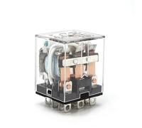 Relé intermedio HH63P LY3NJ 10A Micro pequeño relé electromagnético ACDC12V24V AC110V 220V 380V con 11 Base de enchufe con pines PTF11A 1 Uds(DC 12V)