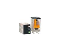 Relé intermedio pequeño electromagnético económico, 2 juegos, 8 pines, 12 VCC con base RXM2LB2JD(RXM2LB2JD DC12V base)