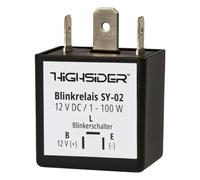 Relé intermitencia Highsider SMART SY-02 3-polos, 12 VDC, 1-100 Watt, 12V