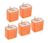 Relé Intermitente 12V DC 2 Pin para Motocicleta Ajustable, Intermitente LED Flasher 5 pcs/set