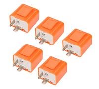 Relé Intermitente 2 Pines 12V 5 Unidades LED Ajustable para Luz Indicadora Hiperflash Parpadeo y Arranque Coche Vehículo Automoción 2024 Modelo Actualizado