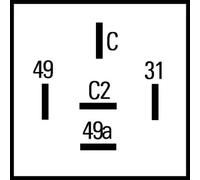 Relé intermitente de dirección enchufado 4DN 009 492-101 HELLA para CLAAS ARION