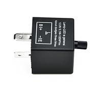 Relé intermitente electrónico ajustable LED de 12 V y 3 pines for luz señal giro