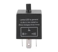 Relé intermitente LED ajustable de 12 V y 3 pines for luces señalización