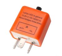 Relé intermitente LED ajustable de 12 V y 3 pines para señal de giro de motocicleta