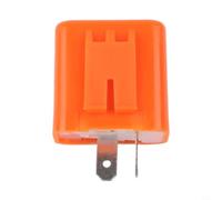 Relé intermitente LED ajustable de 2 pines para motocicleta 12 V - corrige el hiperintermitente, frecuencia 50-200/min, protección contra cortocircuitos, compatible con Honda para Suzuki y otras