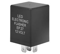 Relé intermitente LED de 12 V, relé de flash intermitente LED de 5 pines, relé intermitente impermeable y a prueba de polvo, para la luz de señal de Hyper Flash Fix