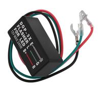 Relé Intermitente LED Dop-3x para Motocicleta, Controlador de Señal | Negro, Plástico Compacto y Resistente a Golpes, Instalación Fácil, para Indicadores de Moto y Luces LED