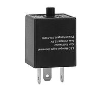 Relé Intermitente para Coche, Coche 12 V 24 V, 3 Pines, relé de Luz de Señal de relé Intermitente LED Ajustable, relé Intermitente para Motocicleta Automotriz