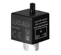 Relé Intermitentes LED Regulable 12V 10A Negra 1 Unidad Lampa MPN 91620