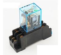 Relé LY2N LY2NJ de 10 A, 12 V CC, 24 V CC, 110 V CA, 220 V CA, con base de relé de potencia, zócalo de 8 pines, interruptor LY2, 1 unidad(24VDC)