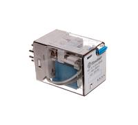Relé miniatura 3P 10A botón 24V DC 60.13.9.024.0040