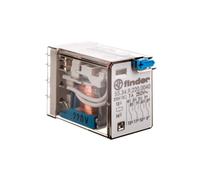 Relé miniatura 4P 7A 220V DC, pulsador 55.34.9.220.0040
