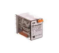 Relé miniatura 4P 7A 230V CA, pulsador 55.34.8.230.0054