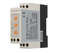 rele monitoreo de voltaje cc + Relé de monitoreo de voltaje DC 12V/24V/36V/48V Relé de protección de sobrevoltaje y bajo voltaje Carril guía de 35MM(DC48V)
