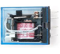 Relé MY2P HH52P MY2NJ Bobina de relé General DPDT Micro Mini Interruptor electromagnético con LED AC 110V 220V DC12V 24V(AC 220V)