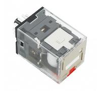 Relé Omron MKS 3PDT 24VAC 10A Con LED Y Botón De Prueba - MKSN8555R