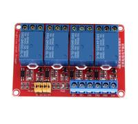 Relé Optoacoplador de 4 Canales Relé de 24 V, Placa de Módulo de Placa de relé de 12 V Alta &Amp; Disparador bajo 5V/12V/24V (24V)