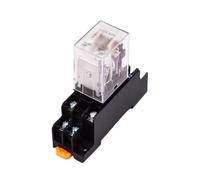 Relé pequeño CDZ9-52P relé intermedio AC220V HH52P DC24V 380V(CDZ9 52PL with light AC 220V holder)