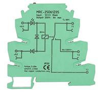 Relé PLC,Módulo de relé de interfaz PLC ultrafino de 6,2 mm,5VDC Entrada 6A Salida Contacto electromagnético TS35 Din-Rail Interfaz Relay Board Circuito de protección