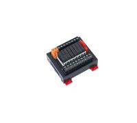 Relé PLC Placa amplificador de salida DIN Rail Relé Módulo Módulo de Control 6/8/12/16 Road 5V12V24V NPN/PNP Universal (12V CC, SK0810)