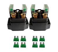 Relé Relé De Arranque 12 V para Motocicleta para Yamaha YFM Kodiak 450 Wolvorine 350 FJR 1300 FZ6 R 600 GTS 1000 Kit Solenoide Señal Solenoide Interruptor(2 Piezas)
