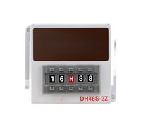 Relé retardador de tiempo DH48S-S doble ciclo 220V 2Z 380V 24V(DH48S-2Z 220V Large Screen)