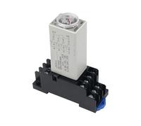 Relé retardador de tiempo H3Y JSZ6-4/2 12V 24V 220V 5S M60(4 Relay Base 24VDC 5S)
